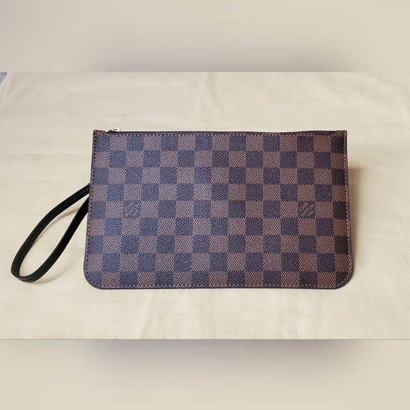 Louis Vuitton Neverfull MM GM Damier Ebene Pouch - Picture 1 of 12